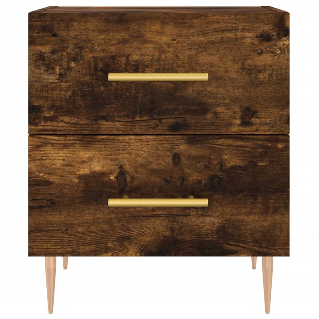 Noćni ormarići 2 kom boja hrasta 40x35x47,5cm konstruirano drvo