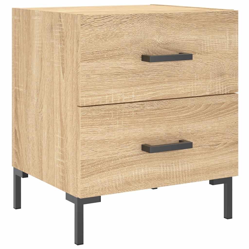 Noćni ormarići 2 kom boja hrasta 40x35x47,5cm konstruirano drvo