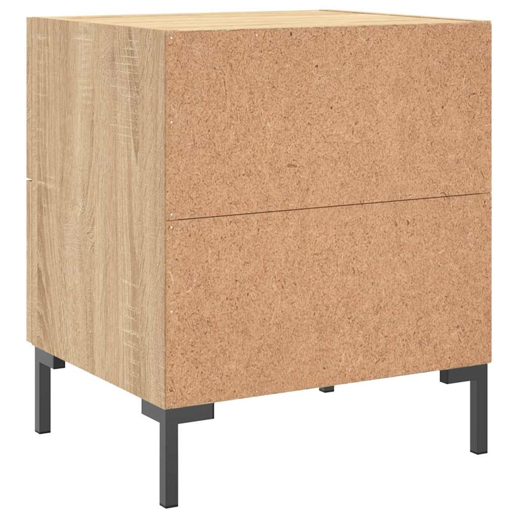 Noćni ormarići 2 kom boja hrasta 40x35x47,5cm konstruirano drvo