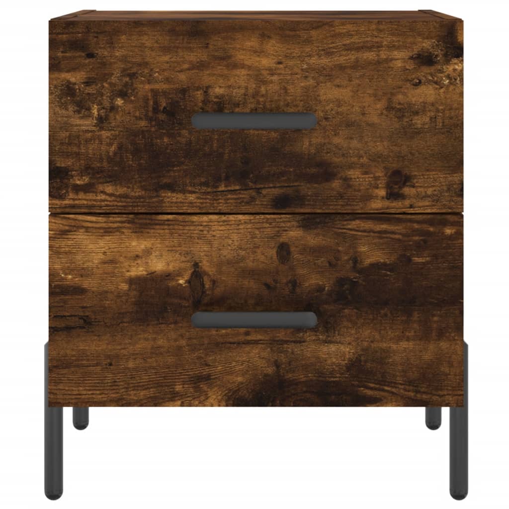 Noćni ormarići 2 kom boja hrasta 40x35x47,5cm konstruirano drvo
