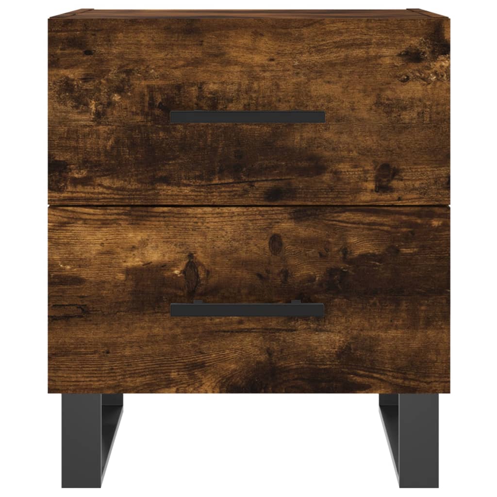 Noćni ormarići 2 kom boja hrasta 40x35x47,5cm konstruirano drvo