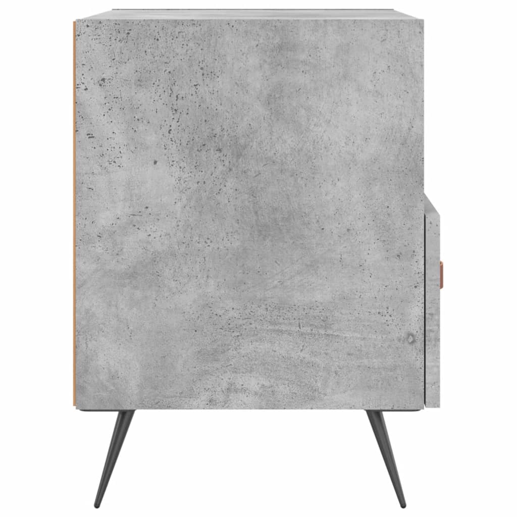 Noćni ormarići 2 kom boja betona 40x35x47,5cm konstruirano drvo