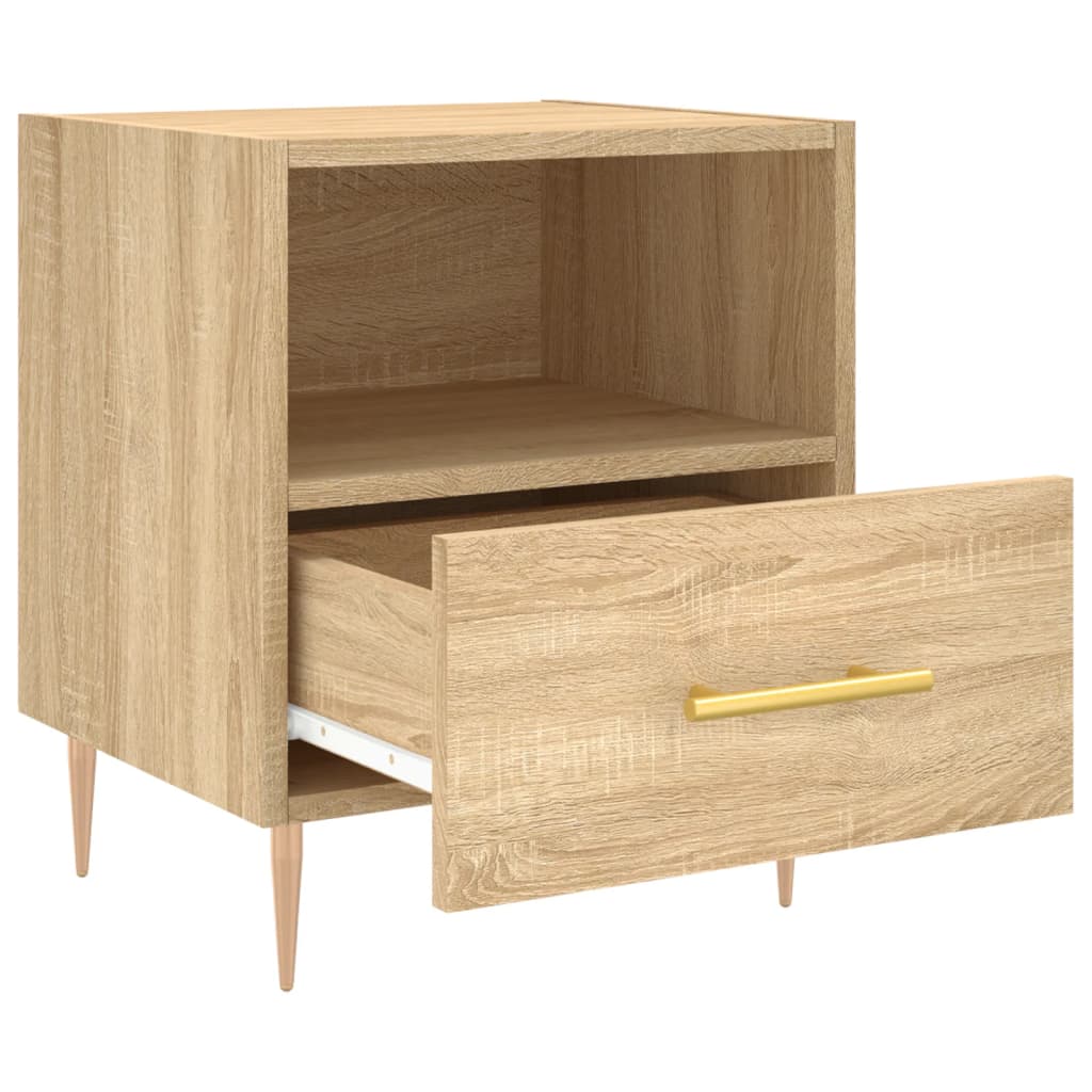 Noćni ormarić boja hrasta sonome 40x35x47,5cm konstruirano drvo