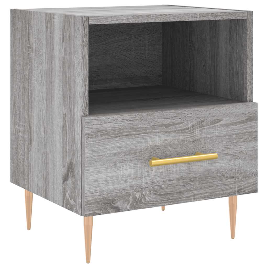 Noćni ormarići 2 kom boja hrasta 40x35x47,5cm konstruirano drvo