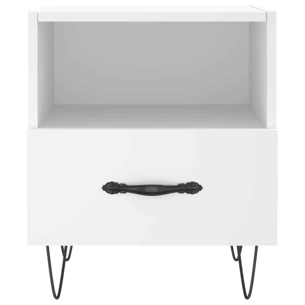 Noćni ormarići 2 kom bijeli 40x35x47,5 cm od konstruiranog drva