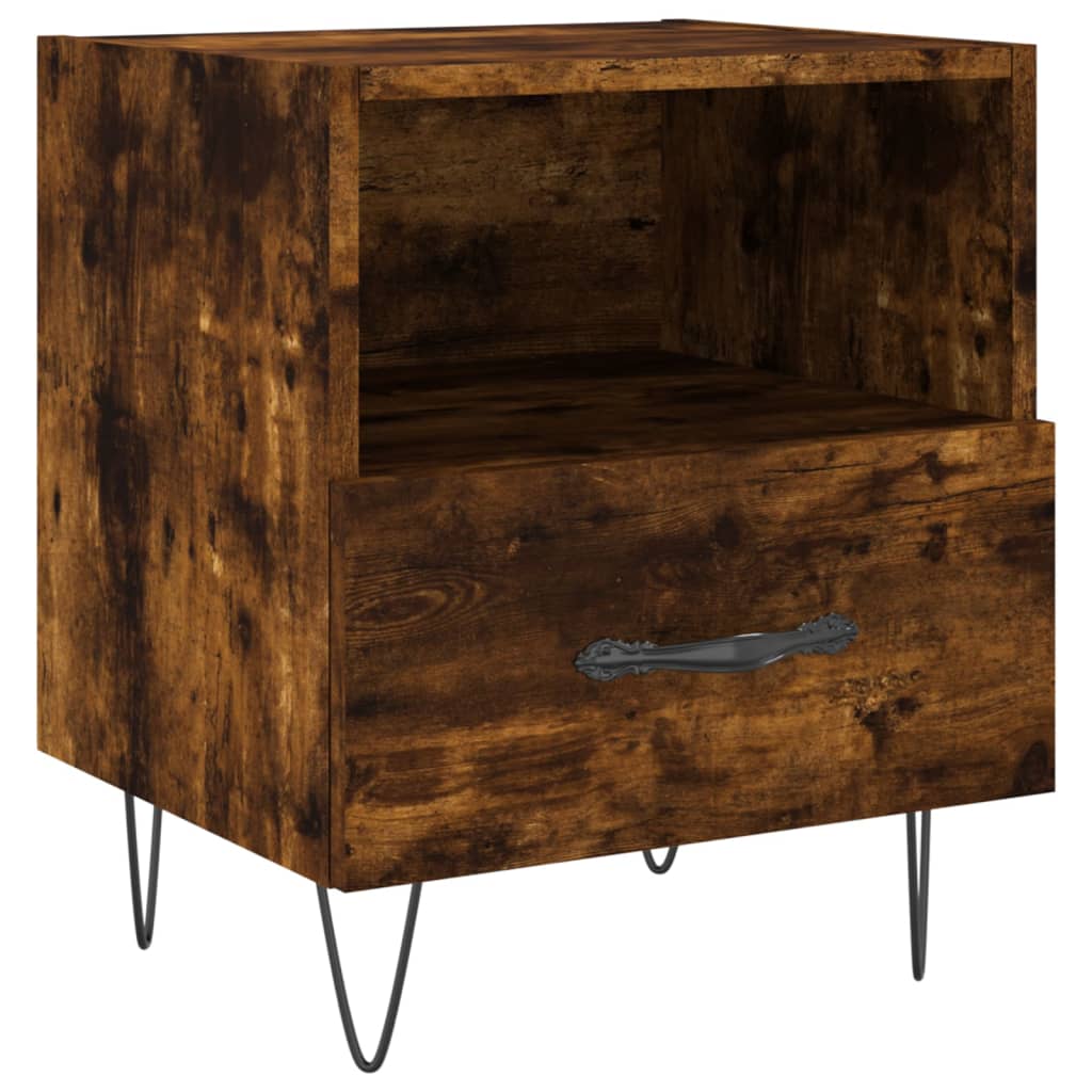 Noćni ormarići 2 kom boja hrasta 40x35x47,5cm konstruirano drvo