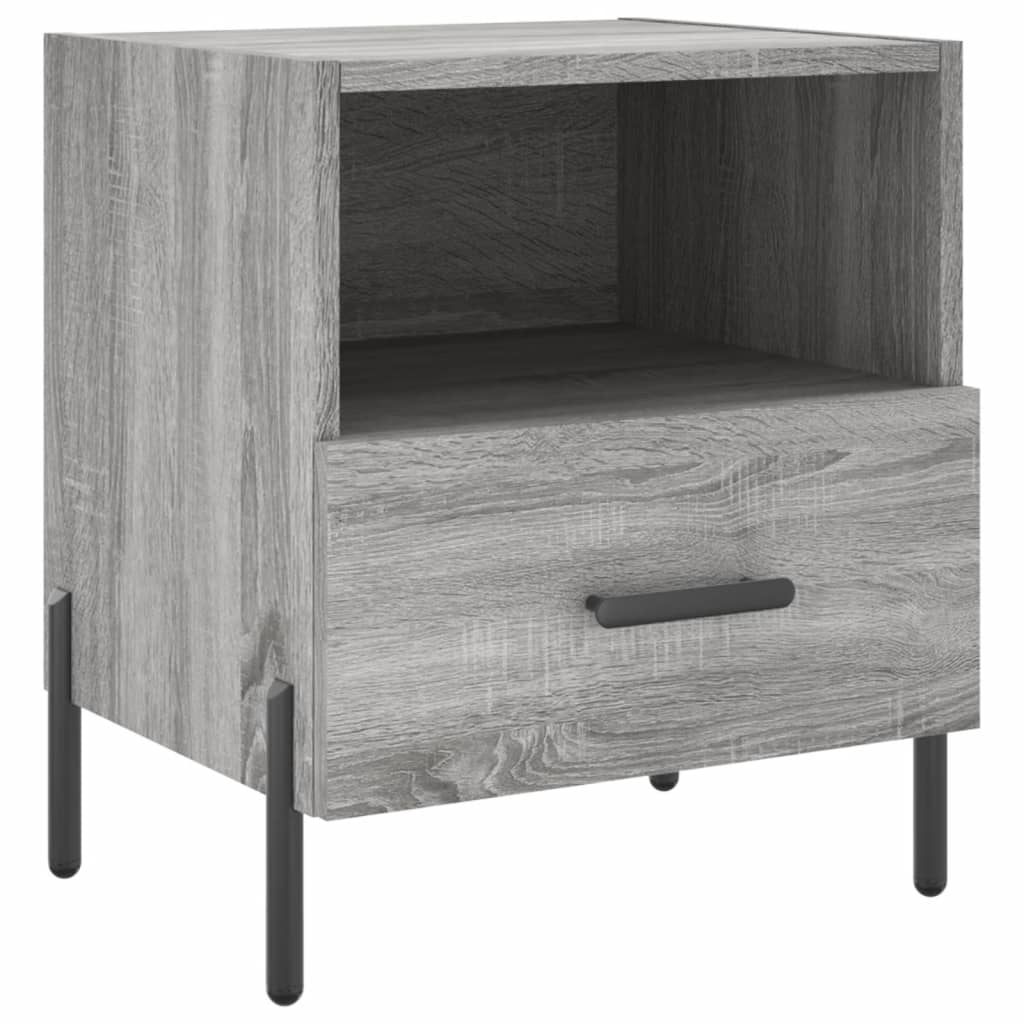 Noćni ormarići 2 kom boja hrasta 40x35x47,5cm konstruirano drvo