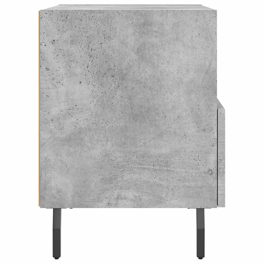 Noćni ormarići 2 kom boja betona 40x35x47,5cm konstruirano drvo