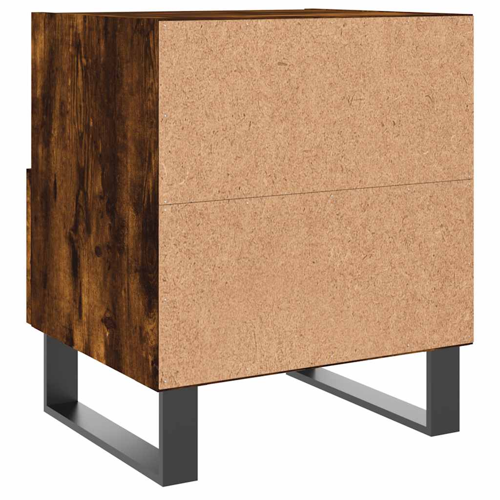 Noćni ormarići 2 kom boja hrasta 40x35x47,5cm konstruirano drvo