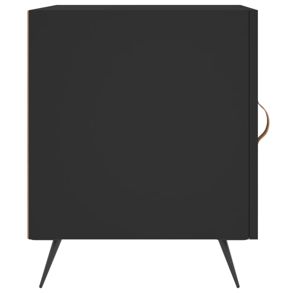 Noćni ormarići 2 kom crni 40 x 40 x 50 cm od konstruiranog drva