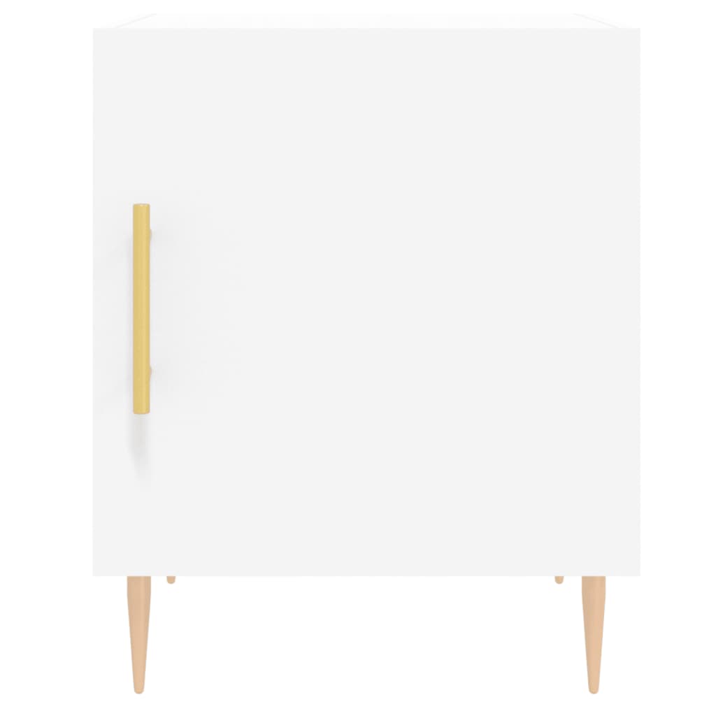 Noćni ormarić bijeli 40 x 40 x 50 cm od konstruiranog drva