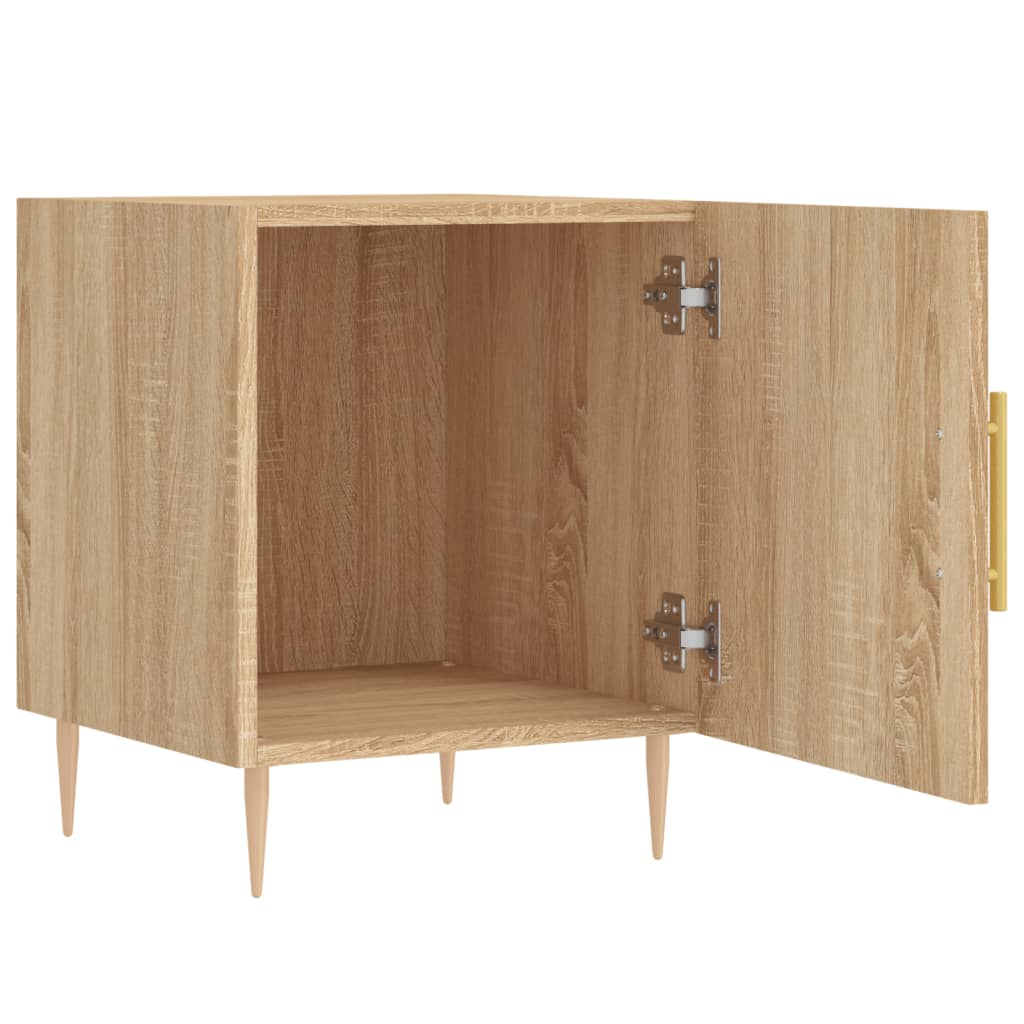 Noćni ormarići 2 kom boja hrasta sonome 40 x 40 x 50 cm drveni