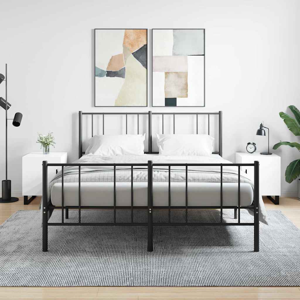 Noćni ormarići 2 kom sjajni bijeli 40x40x50cm konstruirano drvo