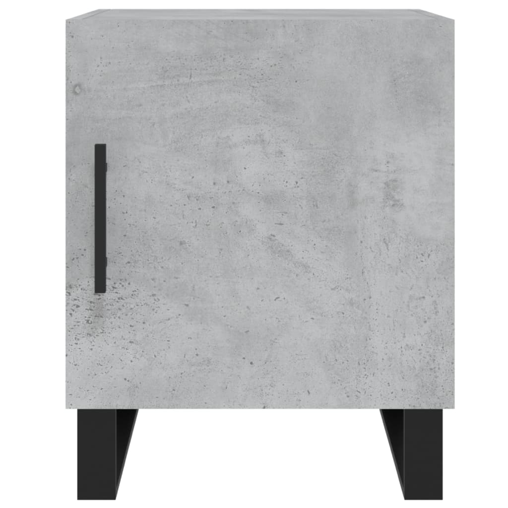 Noćni ormarići 2 kom boja betona 40x40x50 cm konstruirano drvo