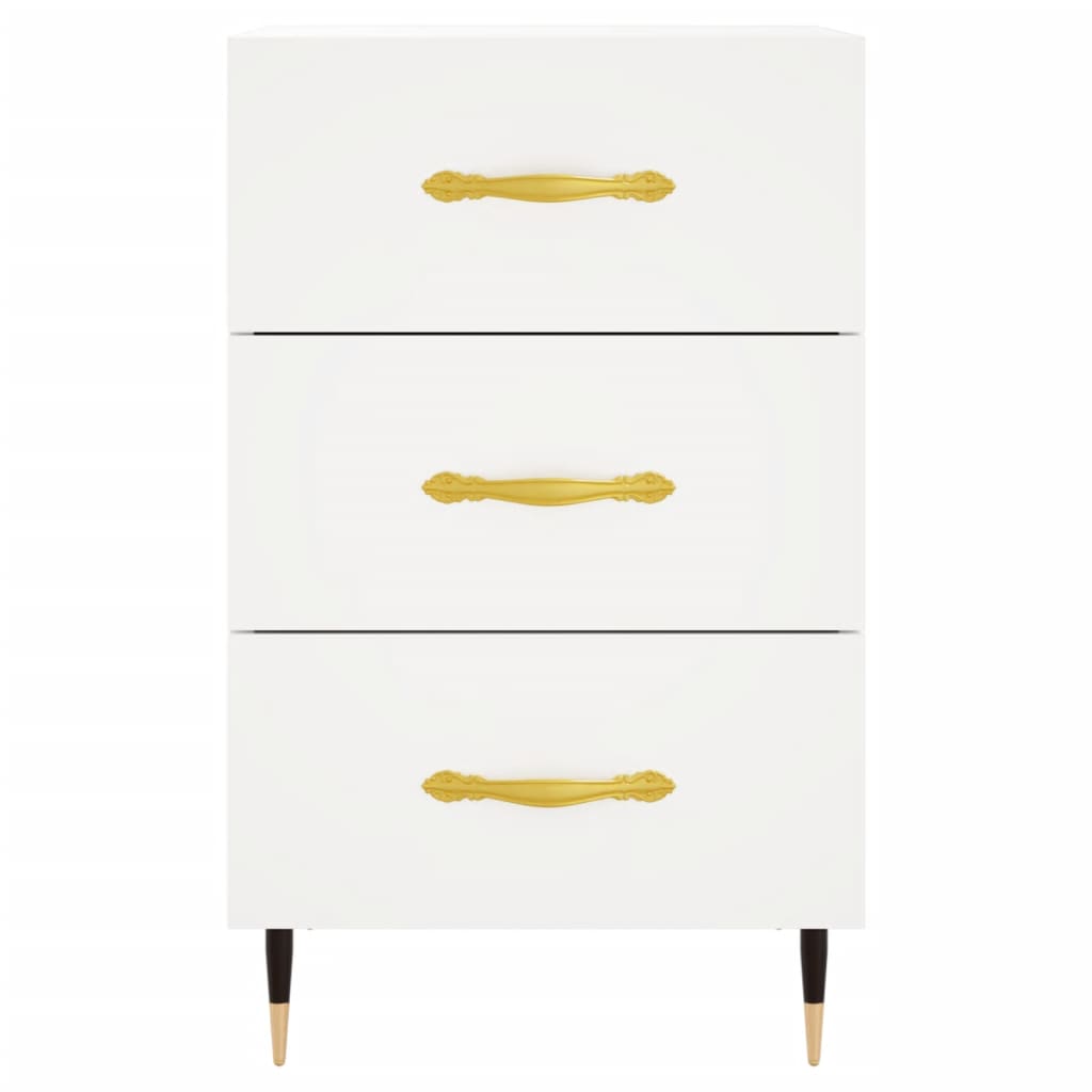 Noćni ormarić bijeli 40 x 40 x 66 cm od konstruiranog drva