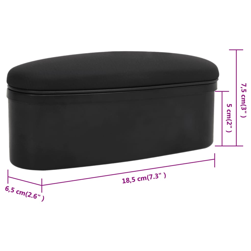 Automobilska kutija za pohranu s naslonom 18,5x6,5x7,5 cm ABS