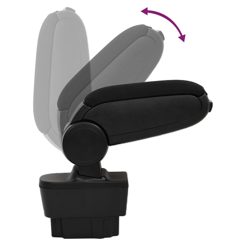 Naslon za ruke za automobil crni 12 x 37 x (31 - 48) cm ABS