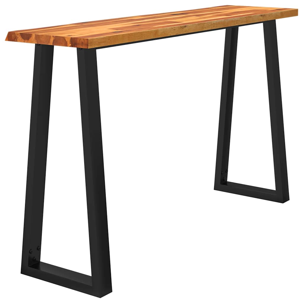 Konzolni stol sa živim rubom 140x40x80 cm masivno drvo bagrema