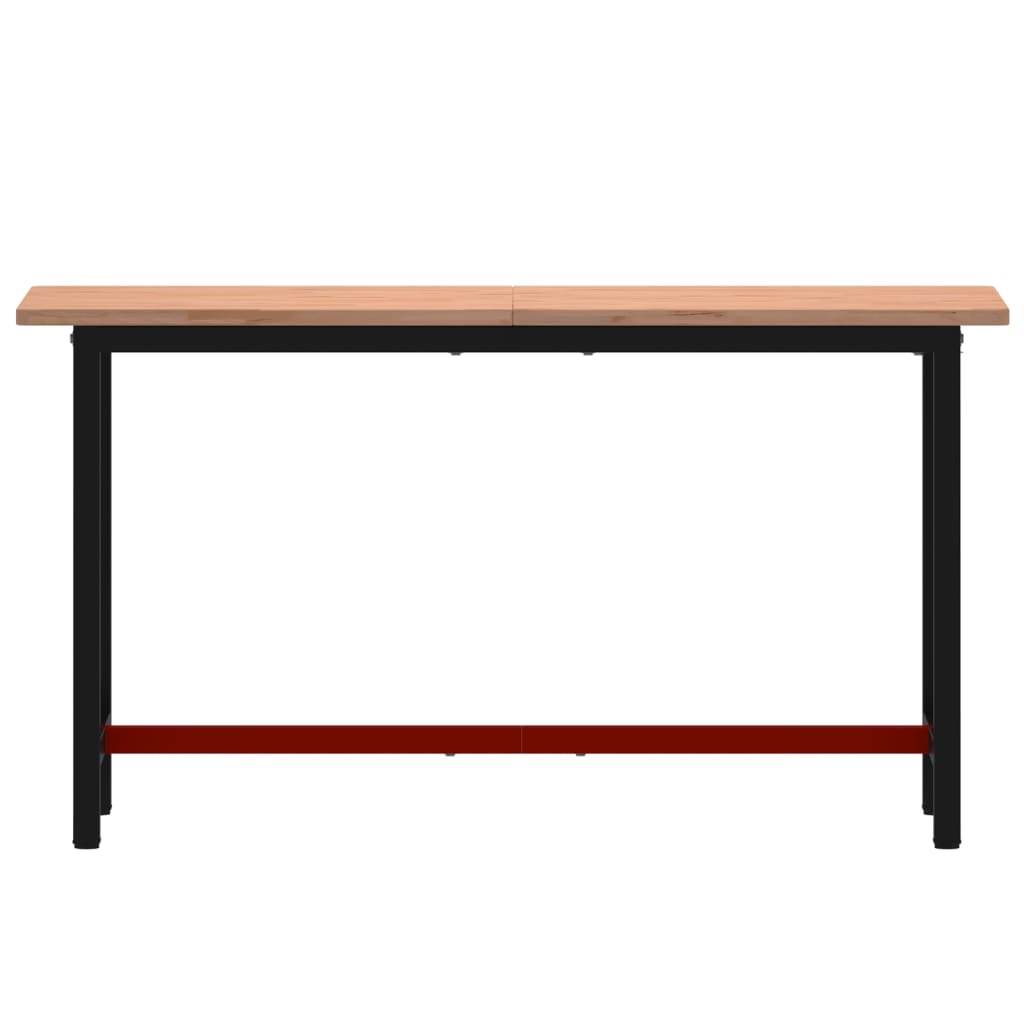 Radni stol 150x55x81,5 cm od masivne bukovine i metala