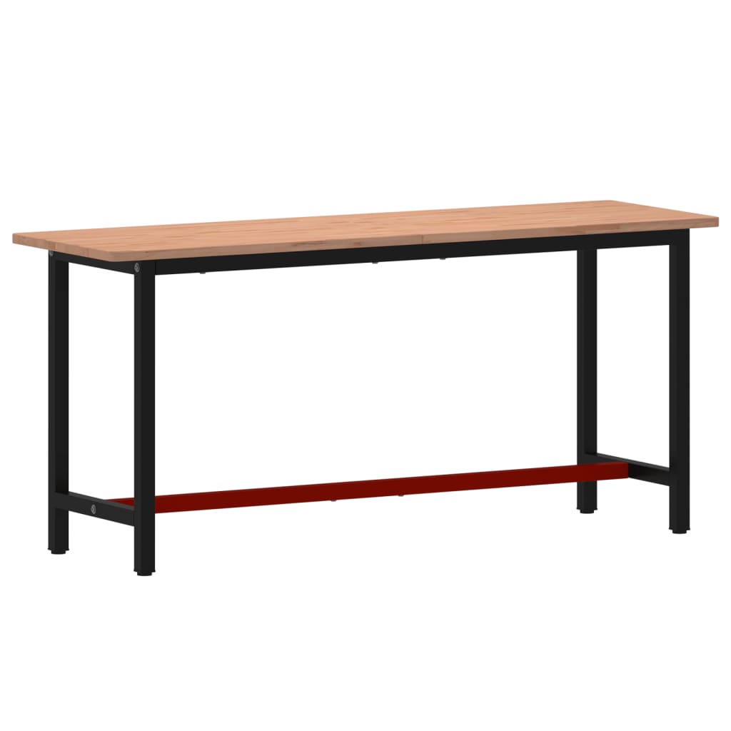 Radni stol 180 x 55 x 81,5 cm od masivne bukovine i metala