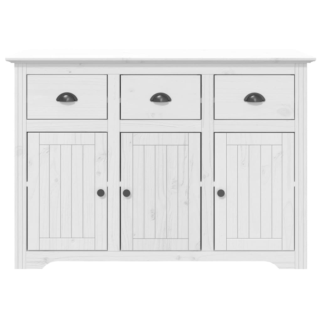 Komoda BODO bijela 115,5 x 44 x 80 cm od masivne borovine