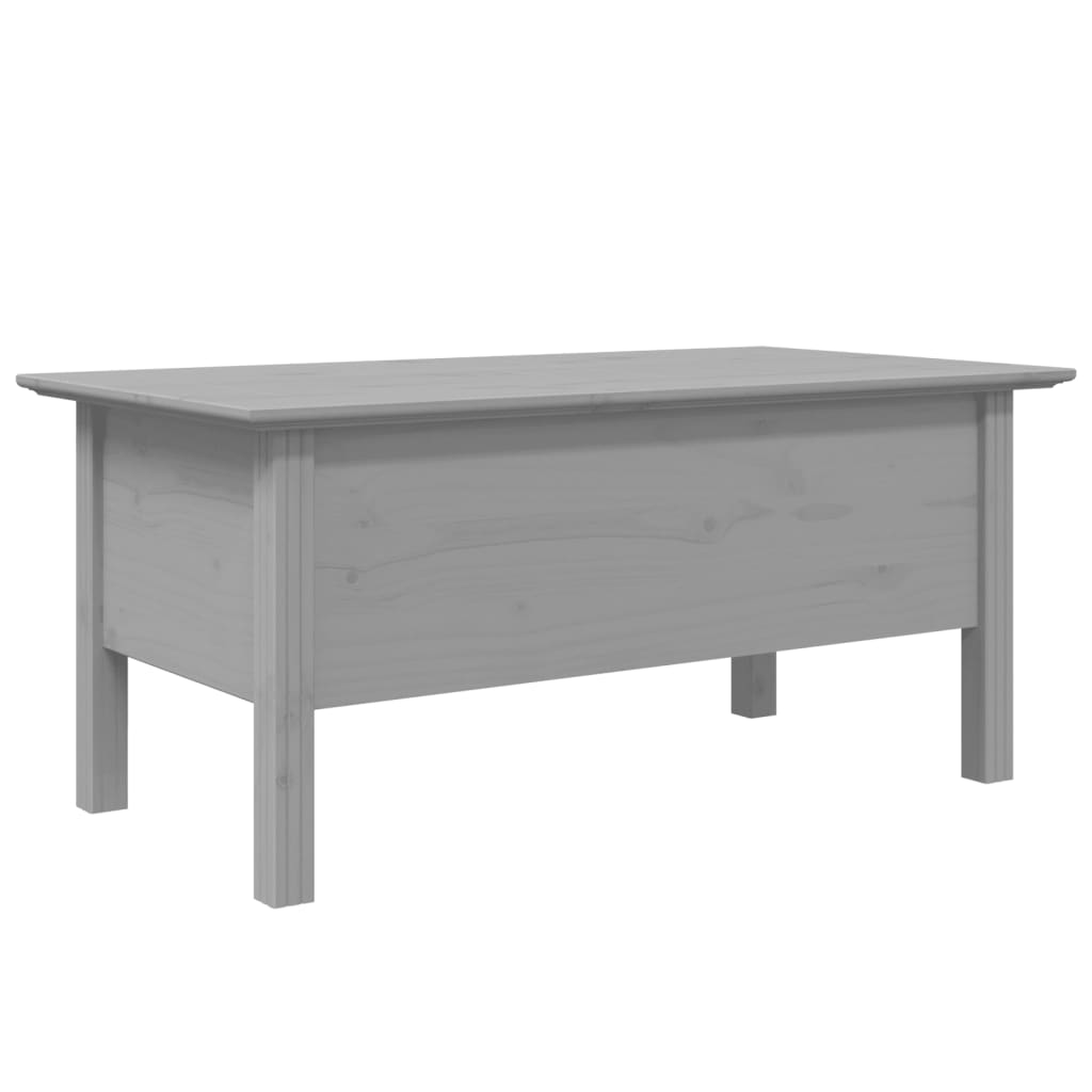 Stolić za kavu BODO sivi 100 x 55 x 46 cm od masivne borovine
