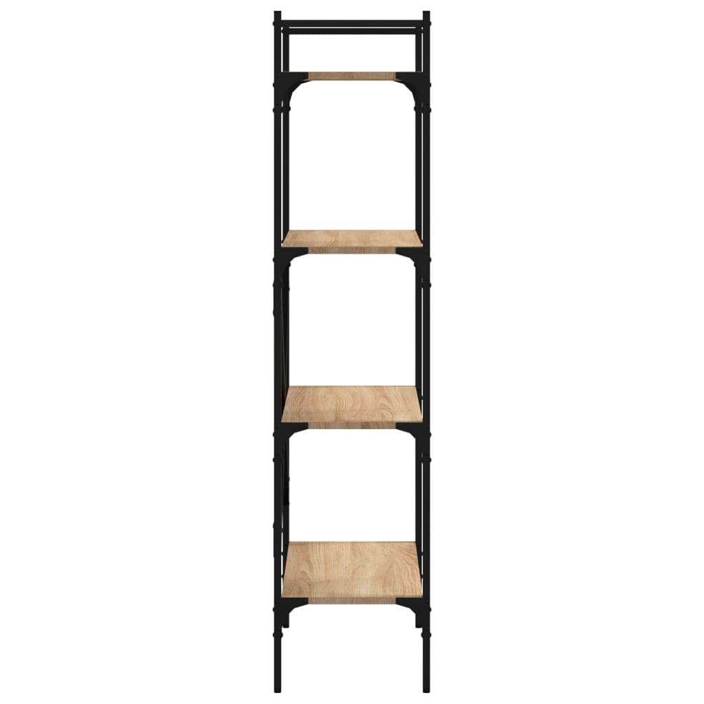 Regal za knjige 4 razine boja hrasta 56x31,5x138,5 cm drveni