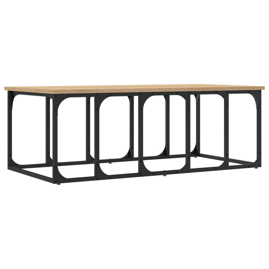 Stolić za kavu boja hrasta 100 x 50 x 35,5 cm konstruirano drvo