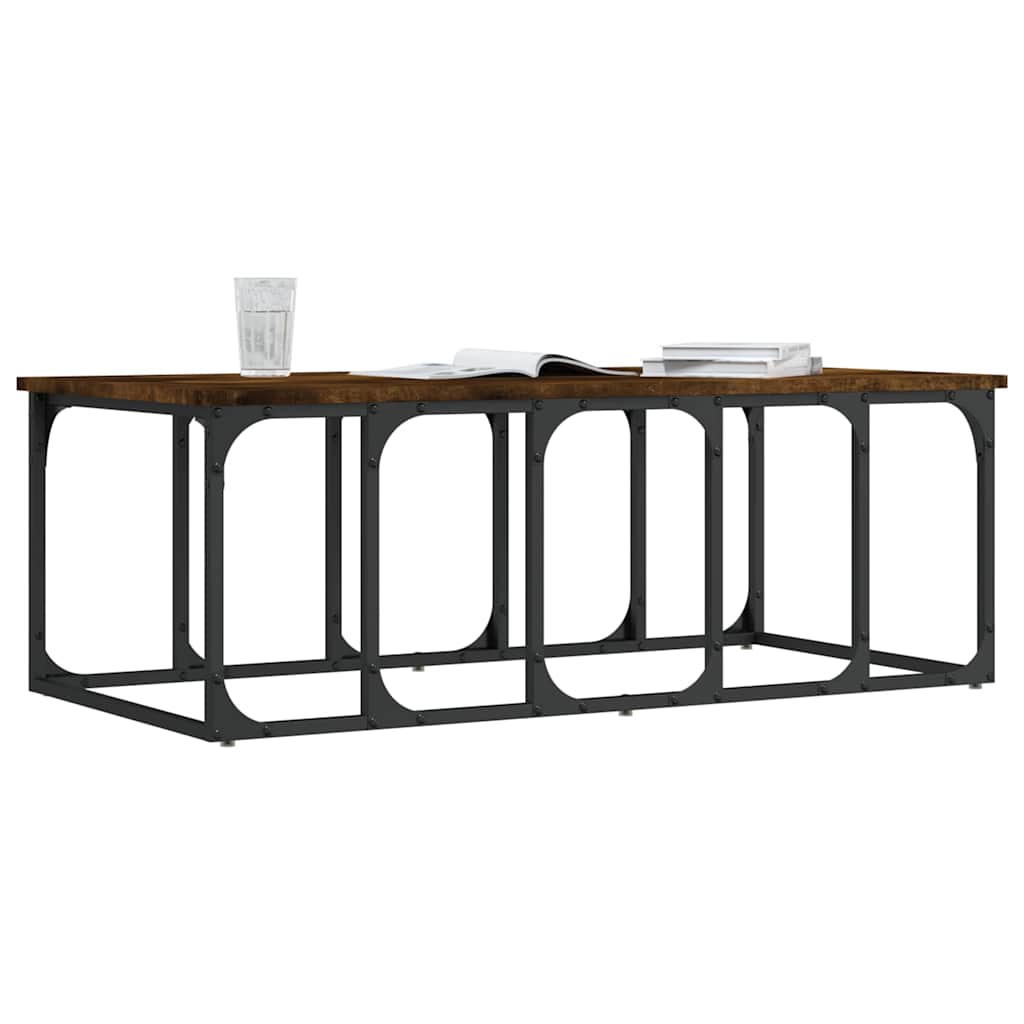 Stolić za kavu boja hrasta 100 x 50 x 35,5 cm konstruirano drvo