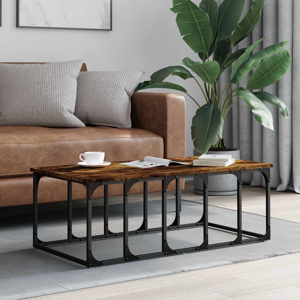 Stolić za kavu boja hrasta 100 x 50 x 35,5 cm konstruirano drvo