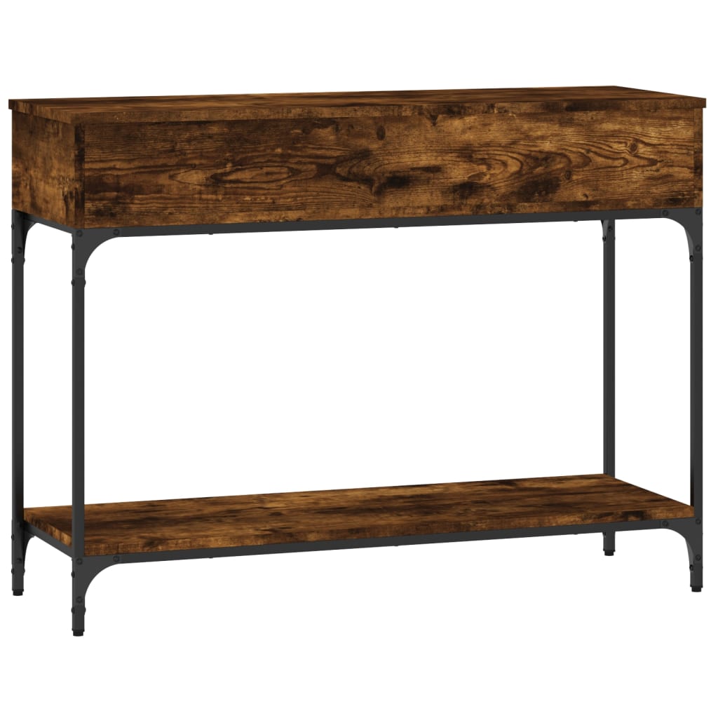 Konzolni stol boja hrasta 100 x 34,5 x 75 cm konstruirano drvo