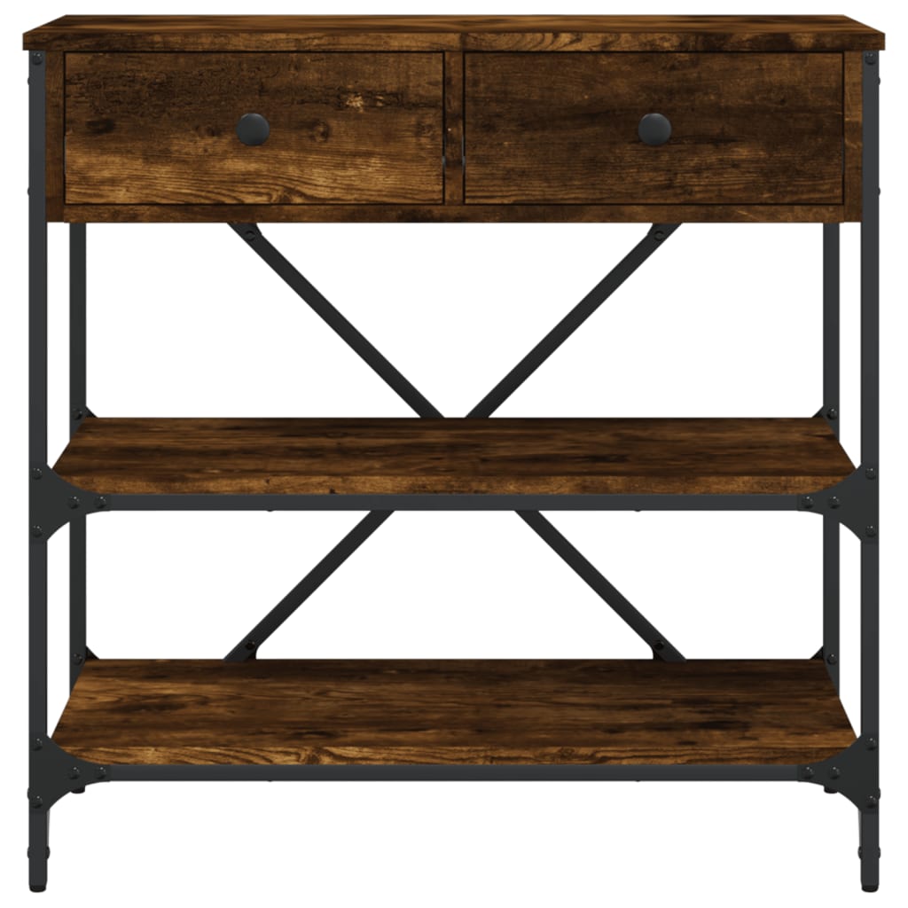 Konzolni stol boja hrasta 75 x 34,5 x 75 cm konstruirano drvo