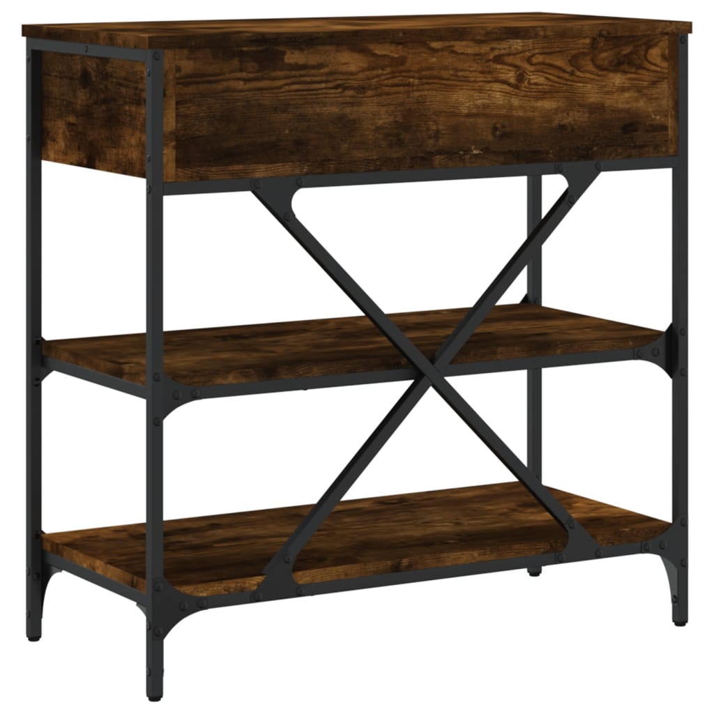 Konzolni stol boja hrasta 75 x 34,5 x 75 cm konstruirano drvo