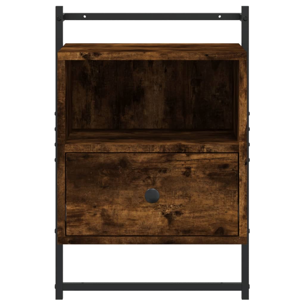 Noćni ormarić zidni boja hrasta 40x30x61 cm konstruirano drvo