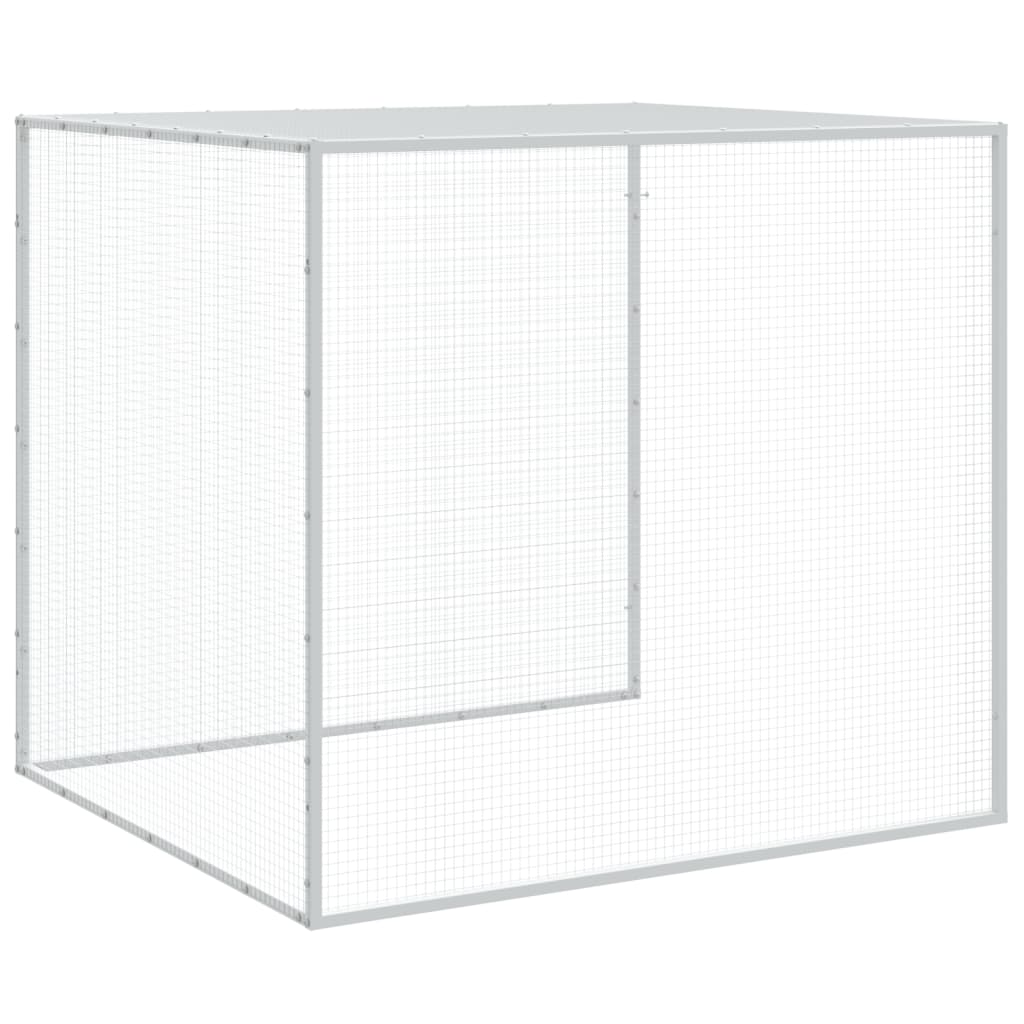 Kavez za kokoši s krovom svjetlosivi 1003x98x90 cm čelični