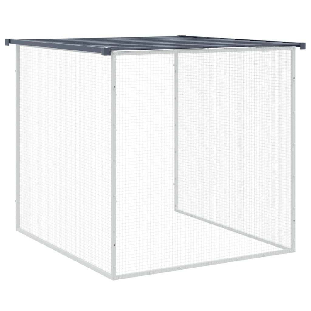 Kavez za kokoši s krovom antracit 603x98x90 cm pocinčani čelik
