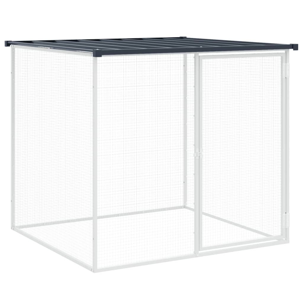 Kavez za kokoši s krovom antracit 803x98x90 cm pocinčani čelik