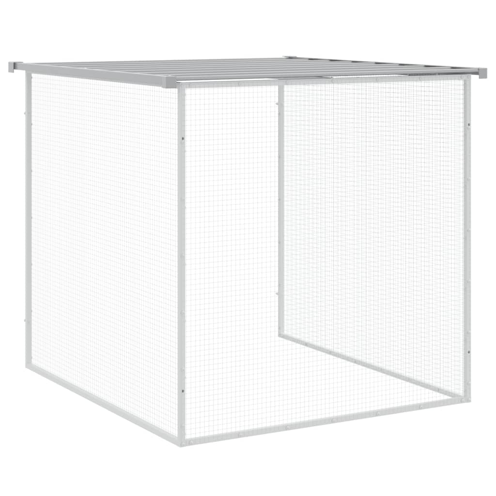 Kavez za kokoši s krovom svjetlosivi 1003x98x90 cm čelični