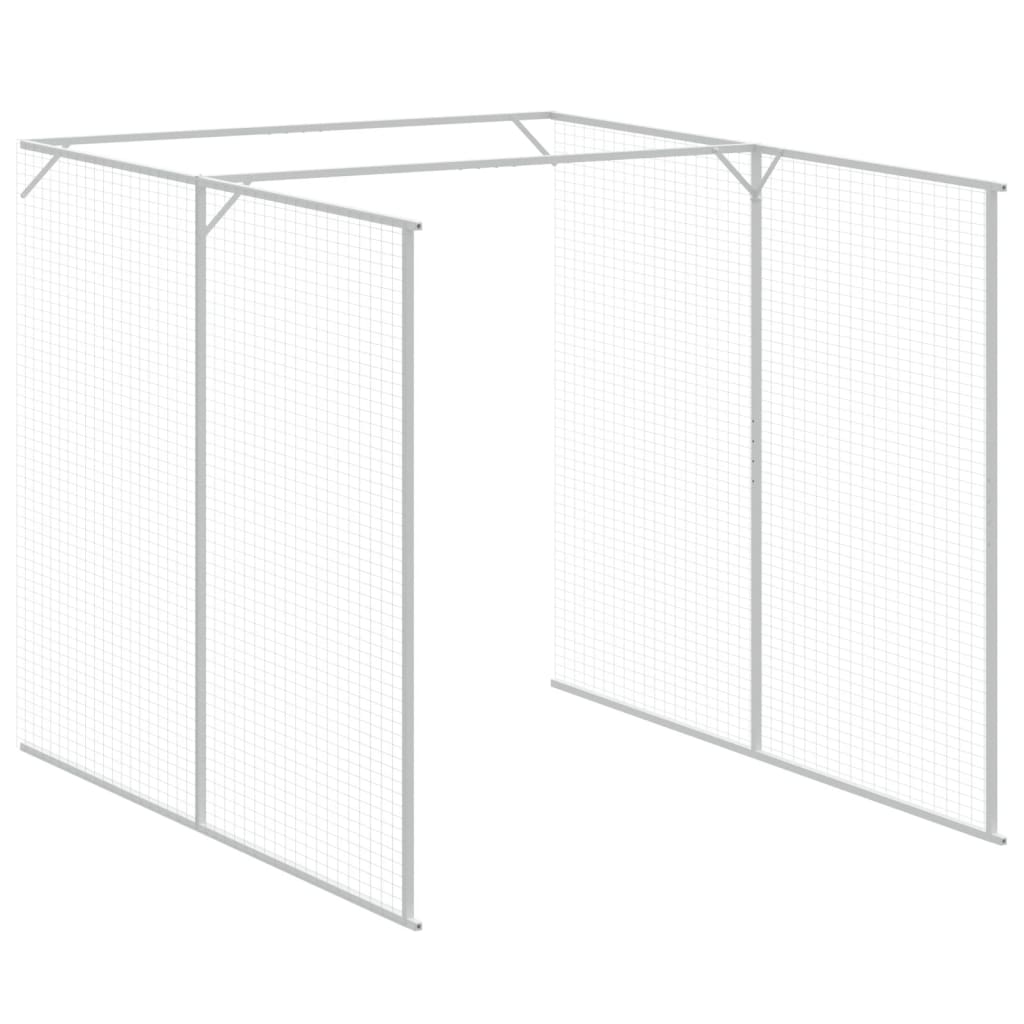 Kućica za pse s igralištem antracit 165 x 455 x 181 cm čelična