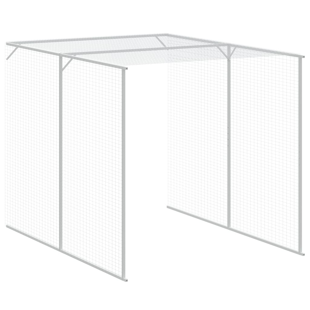 Kavez za kokoši s igralištem antracit 165x455x181 cm čelični