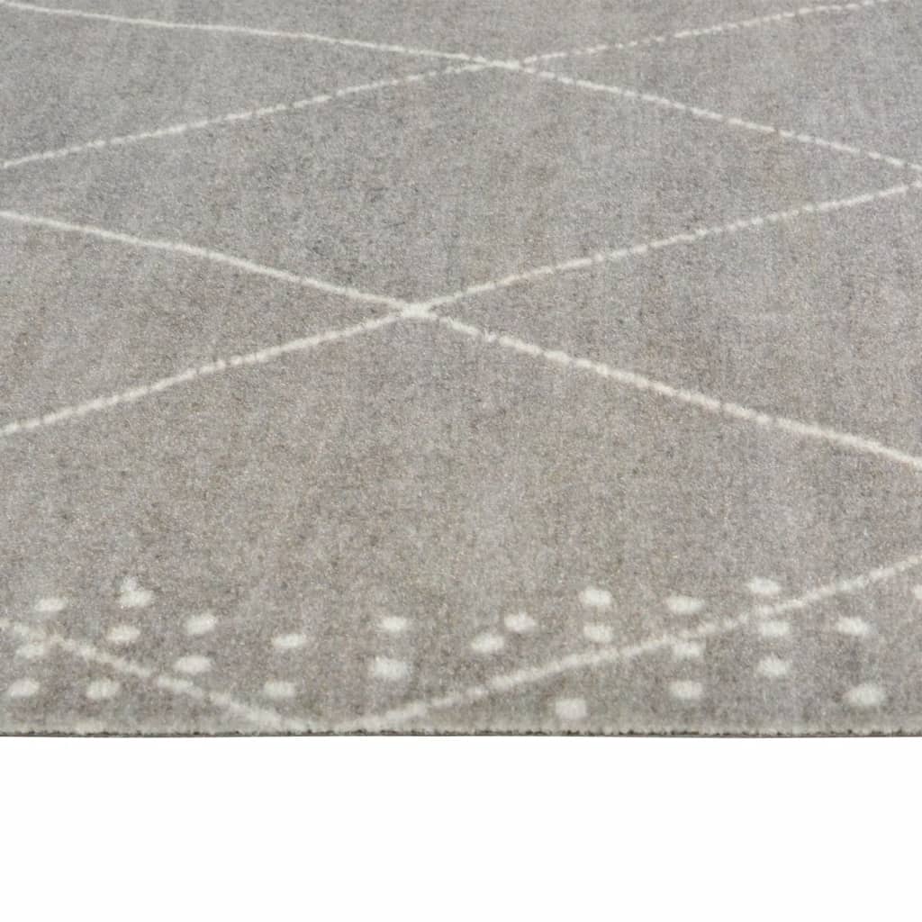 Kuhinjski tepih perivi s uzorkom rombova 45 x 150 cm baršunasti