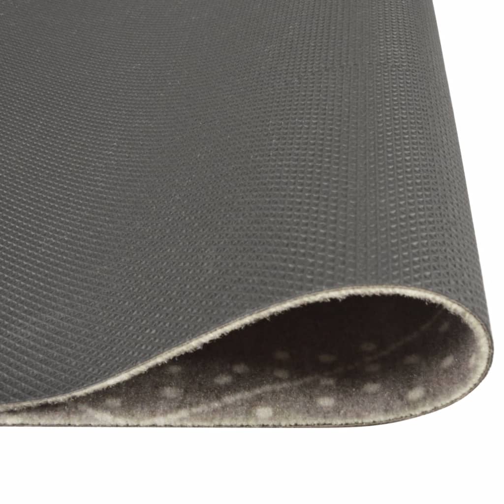 Kuhinjski tepih perivi s uzorkom rombova 60 x 180 cm baršunasti