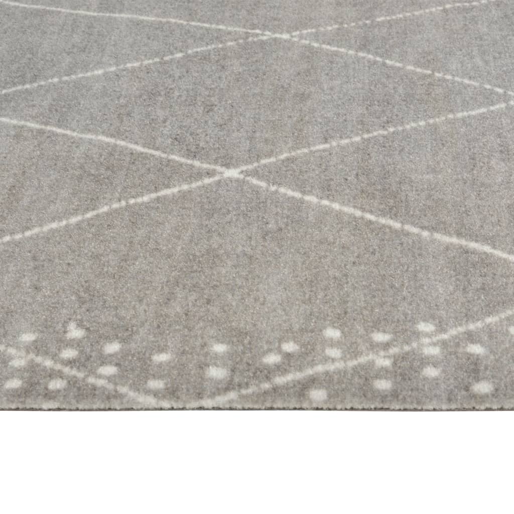 Kuhinjski tepih perivi s uzorkom rombova 60 x 300 cm baršunasti