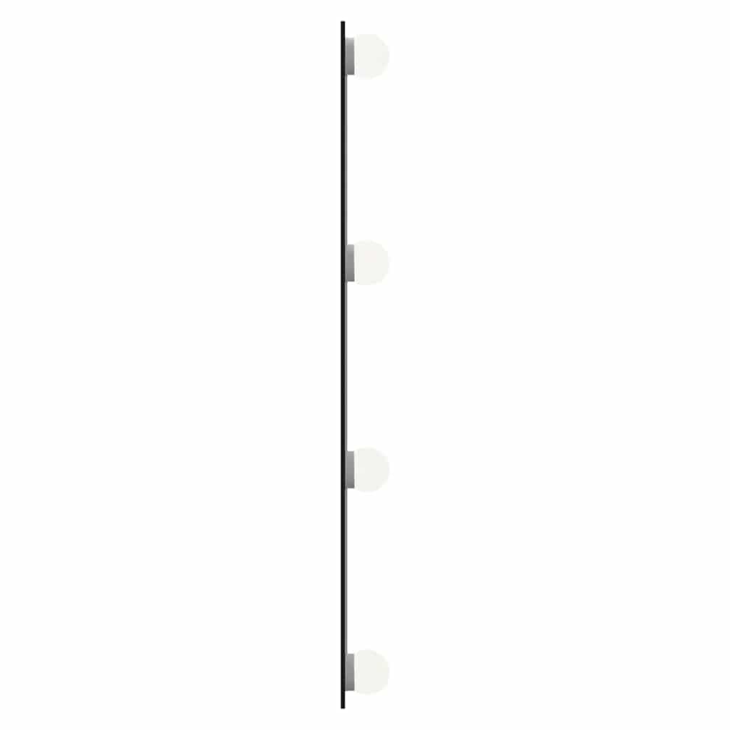 Zidno ogledalo s LED svjetlima 30 x 60 cm stakleno pravokutno