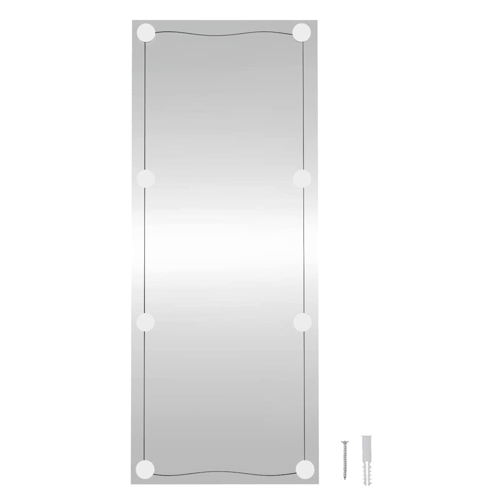 Zidno ogledalo s LED svjetlima 40 x 100 cm stakleno pravokutno