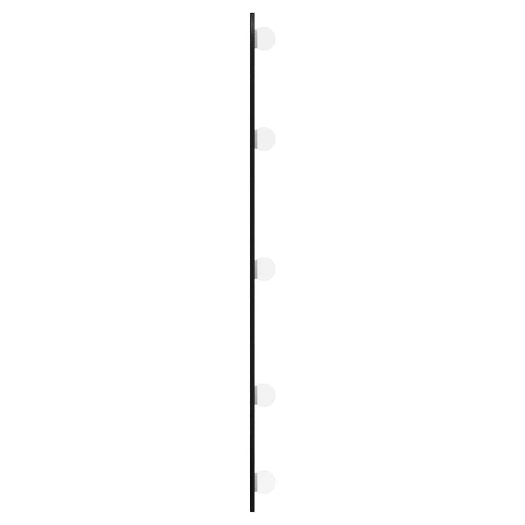 Zidno ogledalo s LED svjetlima 35x80 cm stakleno ovalno
