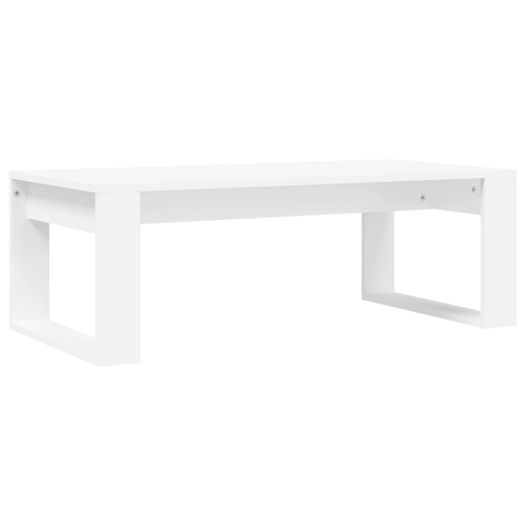 Stolić za kavu bijeli 102 x 50 x 35 cm od konstruiranog drva