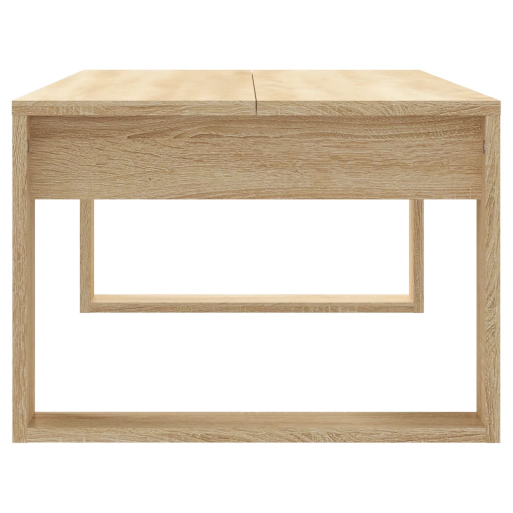 Stolić za kavu boja hrasta 102 x 50 x 35 cm konstruirano drvo