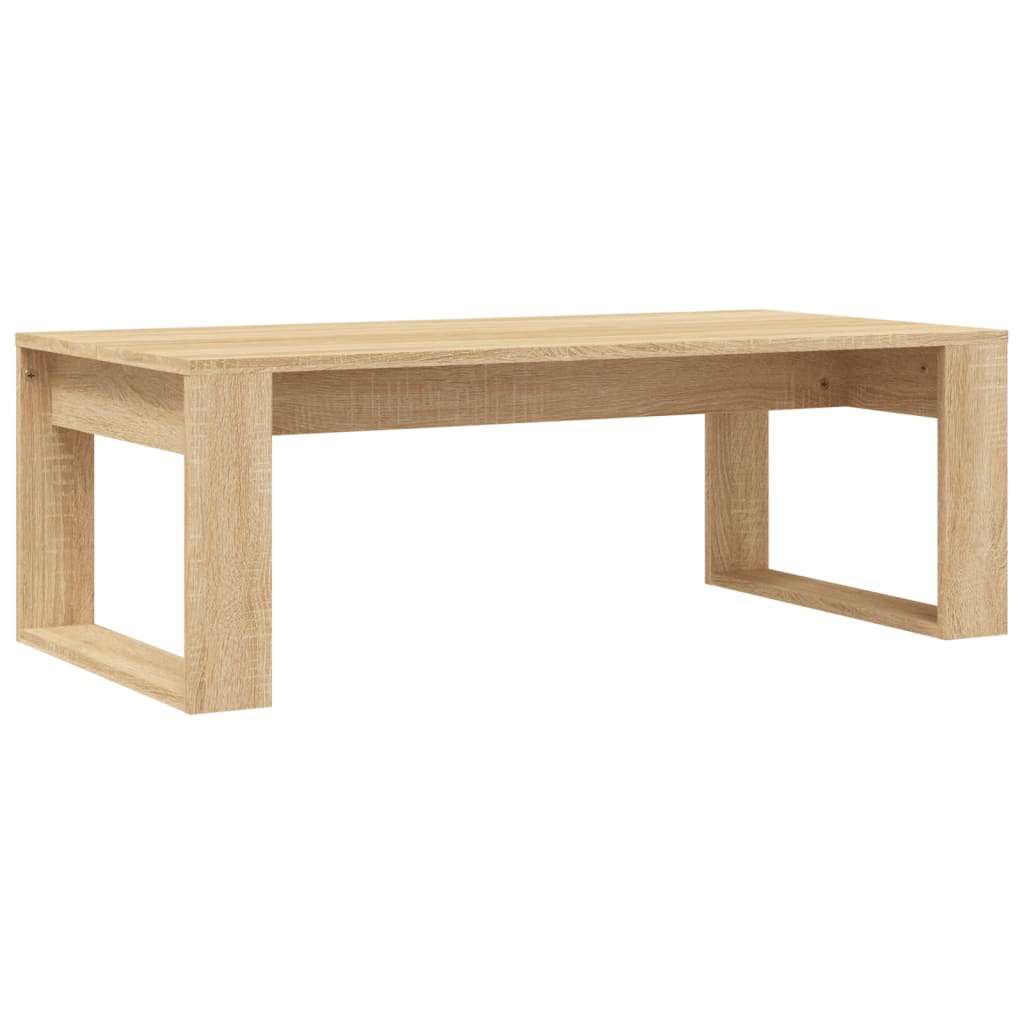 Stolić za kavu boja hrasta 102 x 50 x 35 cm konstruirano drvo