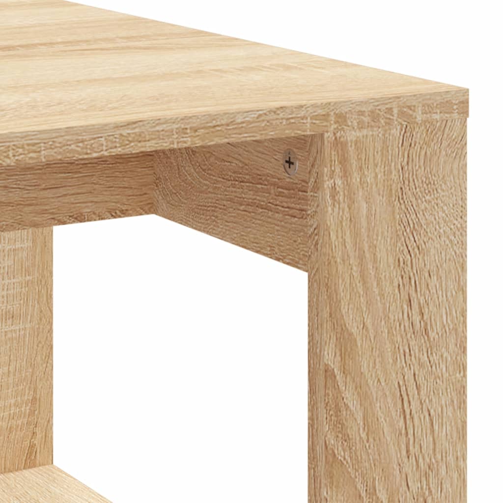 Stolić za kavu boja hrasta 102 x 50 x 35 cm konstruirano drvo